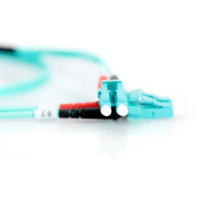 DIGITUS LWL Patchkabel LC to LC 10m OM3 Multimode Duplex Aqua — image 3