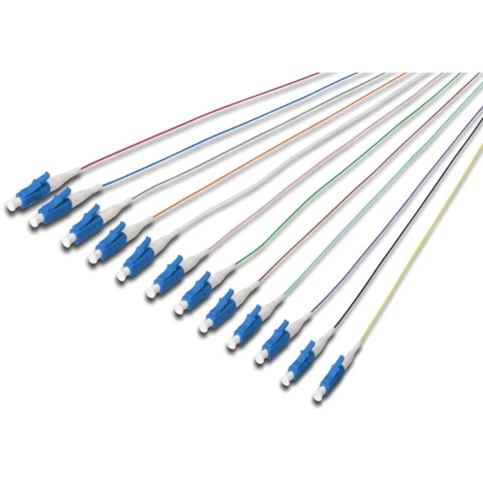 DIGITUS LWL Pigtails LC simplex OS2 - DIG-LWL-LC-OS2-12Stk - Multicolour, 2.00 m, Single-mode LC — image 1