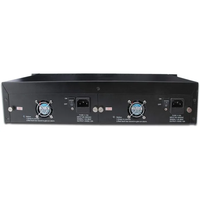 DIGITUS Media Converter Chassis 2HE 14-Slot - Black - Rack-Mount 2U Chassis — image 4