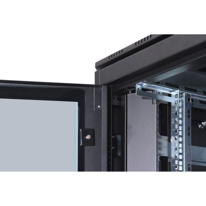 DIGITUS Netzwerkschrank Unique 42U 2053x800x800mm Black - Freight Shipping — image 4