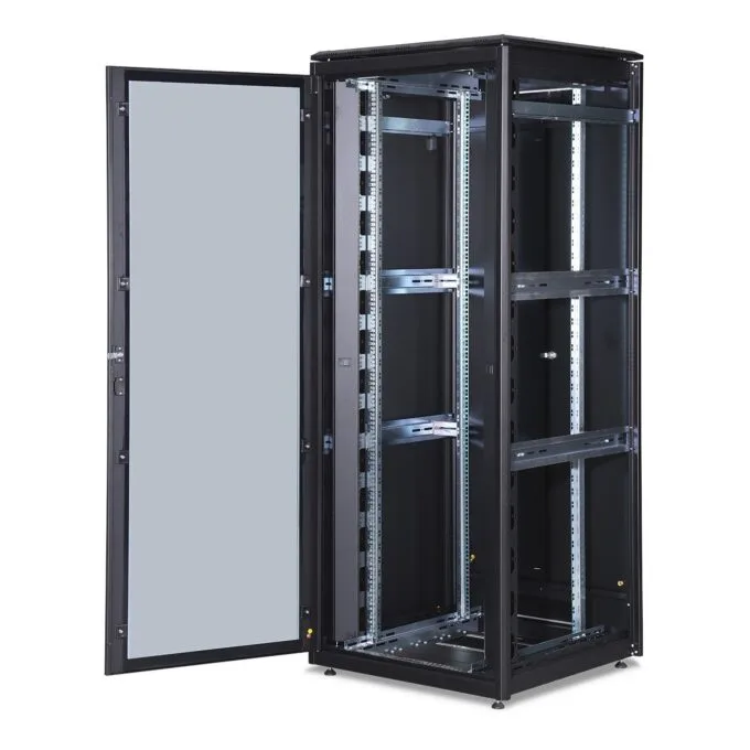 DIGITUS Netzwerkschrank Unique 42U 2053x800x800mm Black - Freight Shipping — image 7
