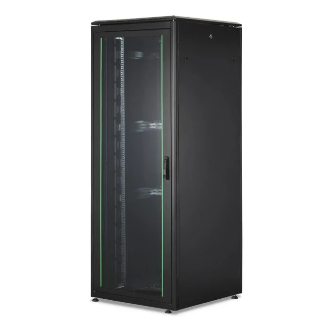 DIGITUS Netzwerkschrank Unique 42U 2053x800x800mm Black - Freight Shipping — image 1