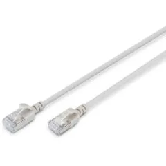 DIGITUS Patch Cable CAT 6A F FTP Slim 0.30m - Grey