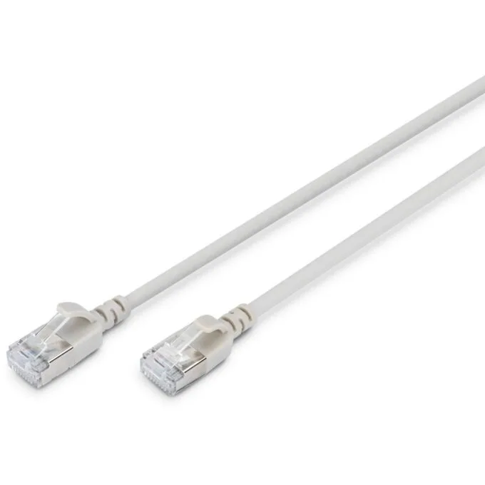 DIGITUS Patch Cable CAT 6A F FTP Slim 0.30m - Grey — image 1