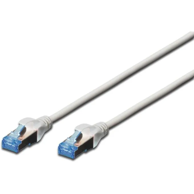 DIGITUS Patch Cable Cat5e SF UTP RJ45 2.00m Gray Polybag — image 1