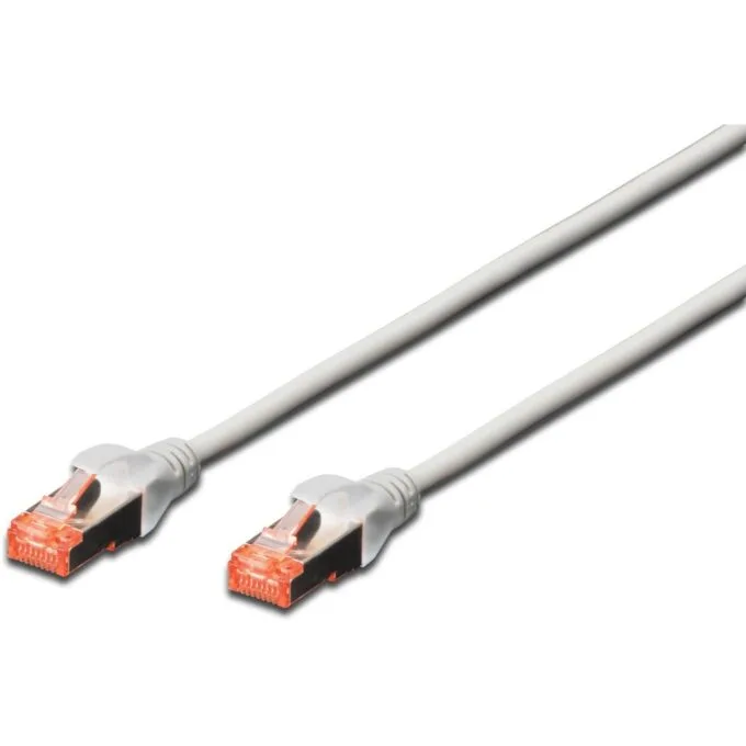 Digitus Patch Cable CAT6 RJ45 S/FTP AWG 27 10 m Gray - Cat6, S/FTP, 10 m — image 1