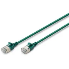 DIGITUS Patch Cable CAT6A FTP Slim 0.30m Green
