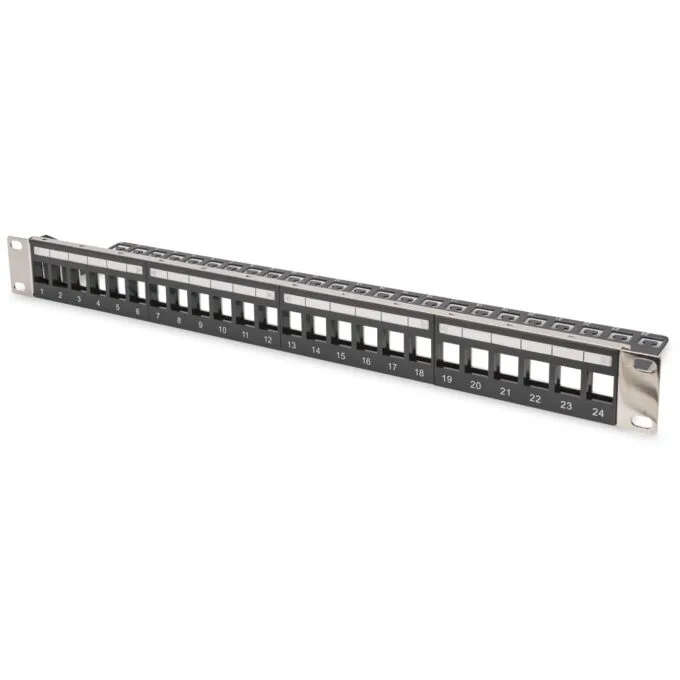 DIGITUS Patch Panel 1U 24-Port Rackmount Shielded — image 1