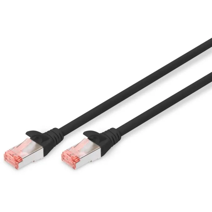 DIGITUS Patchkabel Cat6 S/FTP 2xRJ45 3.0m - Black — image 1