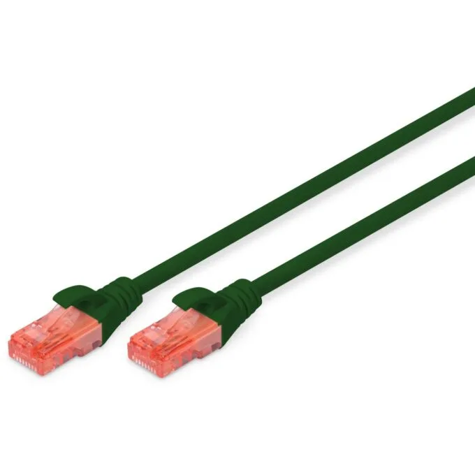 DIGITUS Patchkabel Cat6 U UTP 0.5m Green LSZH - — image 1