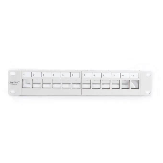 DIGITUS Patchpanel 12-Port Modular - 1U, 19-inch Rack Mount — image 5