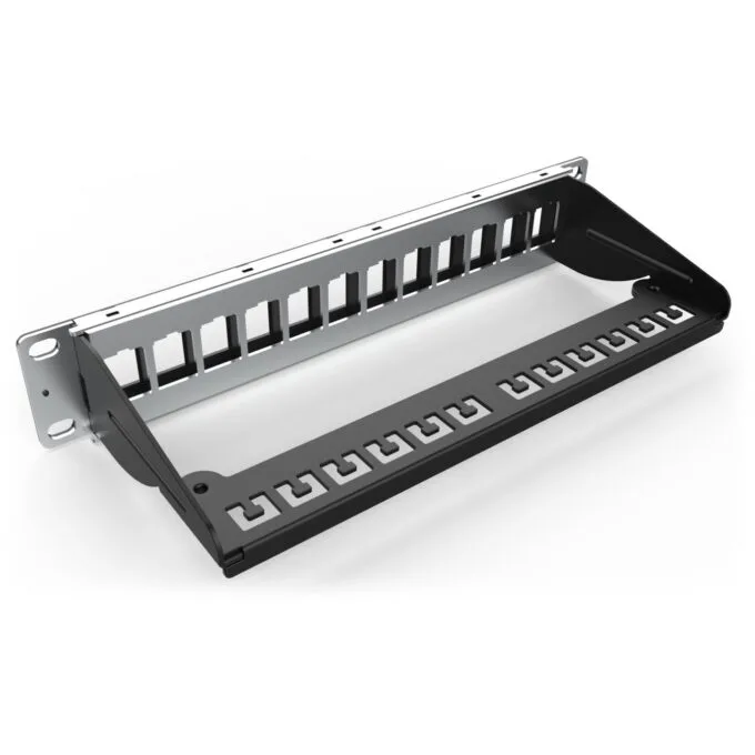DIGITUS Patchpanel 1HE 12-Port Modular - Black — image 6
