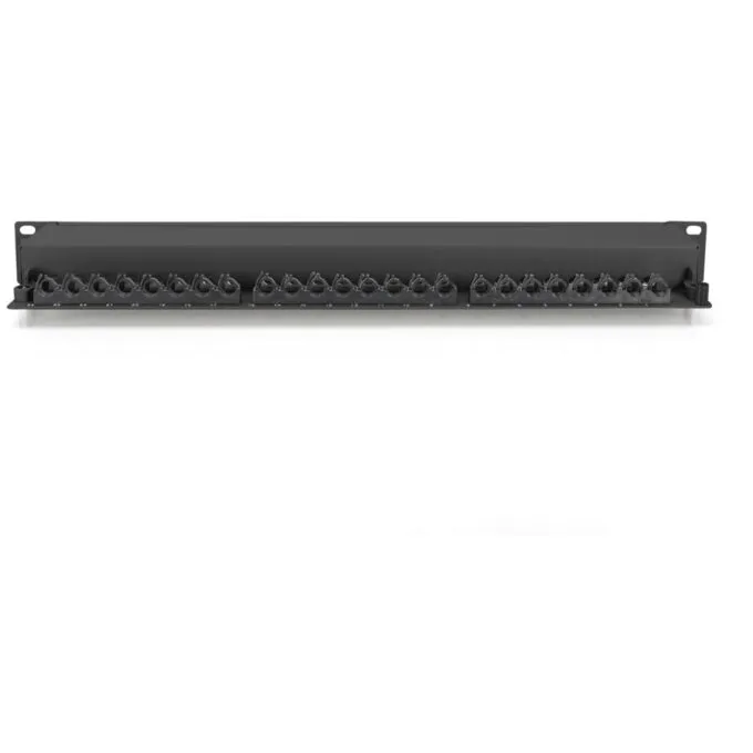 DIGITUS Patchpanel 1HE 24-Port Cat6a Shielded Black - 1U Rack-Mount RJ-45 Patch Panel — image 5
