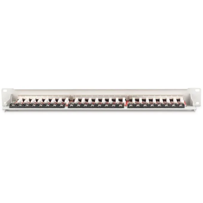 DIGITUS Patchpanel 1U 24-Port Cat6a Shielded Light Grey — image 4