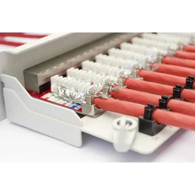 DIGITUS Patchpanel 1U 24-Port Cat6a Shielded Light Grey — image 5