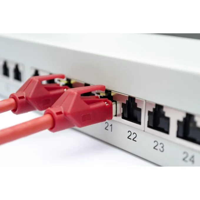 DIGITUS Patchpanel 1U 24-Port Cat6a Shielded Light Grey — image 6