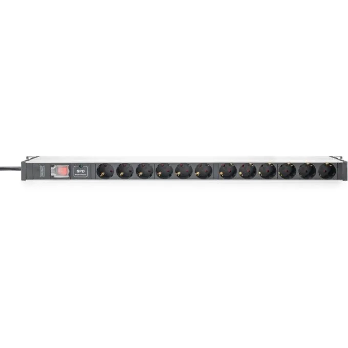 DIGITUS PDU - 1HE Vertical, 12xSchuko 230V 16A, Black — image 3