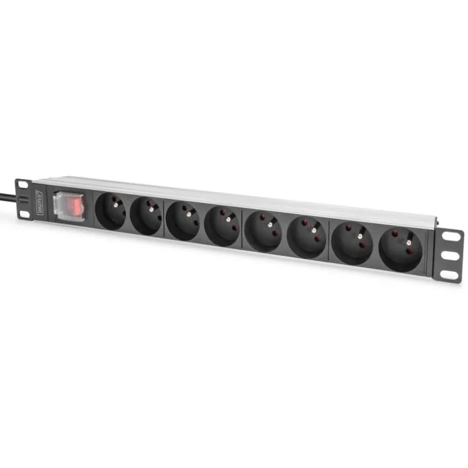 Digitus PDU 1U 8xCEE7 5 outputs 230V 16A black — image 1