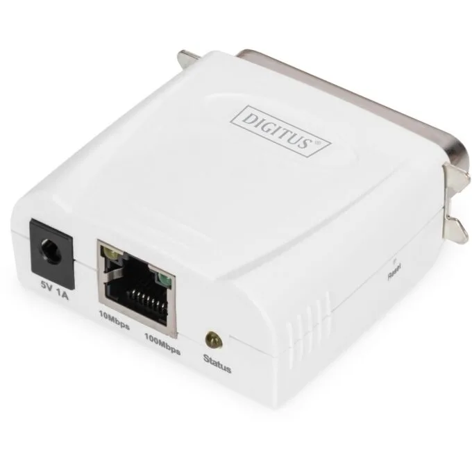 Digitus Print Server - White - Ethernet 10/100 Mbps, Parallel Port — image 4