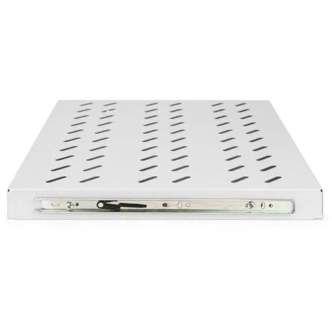 DIGITUS Rack Shelf - - 1HE 30x483x385mm up to 25kg Gray Extendable — image 2