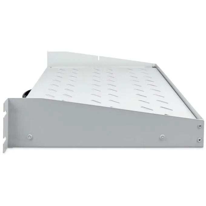 Digitus Rack Shelf 2U - Grey, 88x483x352mm - 30 kg load, 19-inch rails — image 4