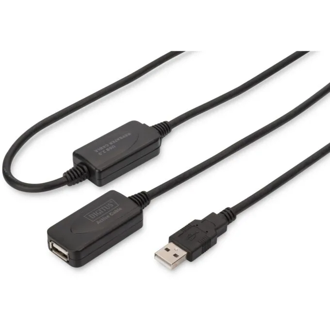DIGITUS Repeater Cable USB 2.0 Type A male to female 20.00m - USB extension cable — image 1