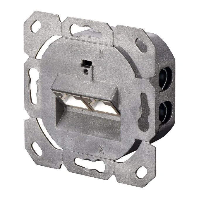 DIGITUS RJ45 Socket Cat5e 2xRJ45 Shielded, Surface-Mounted - — image 4