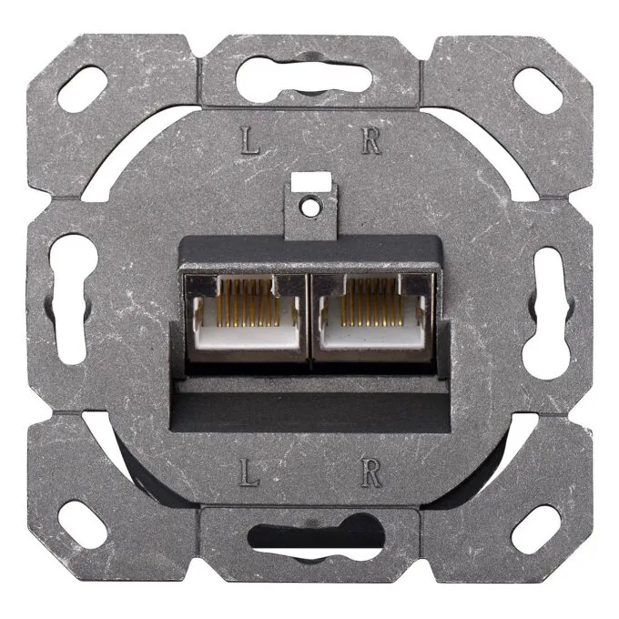 DIGITUS RJ45 Socket Cat5e 2xRJ45 Shielded, Surface-Mounted - — image 5