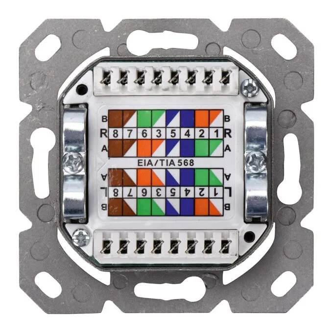 DIGITUS RJ45 Socket Cat5e 2xRJ45 Shielded, Surface-Mounted - — image 6
