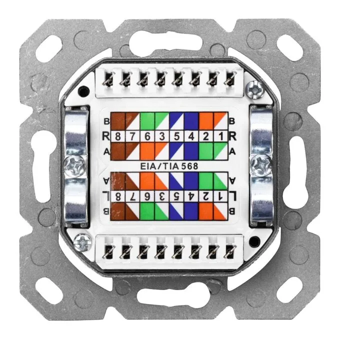 DIGITUS RJ45Dose Cat6 2xRJ45 Shielded Surface-Mount White — image 3