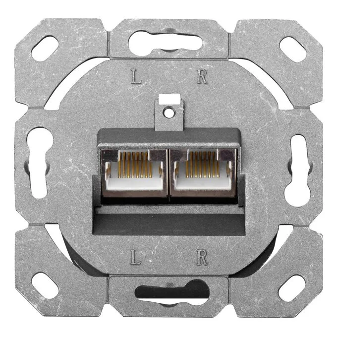 DIGITUS RJ45Dose Cat6 2xRJ45 Shielded Surface-Mount White — image 4