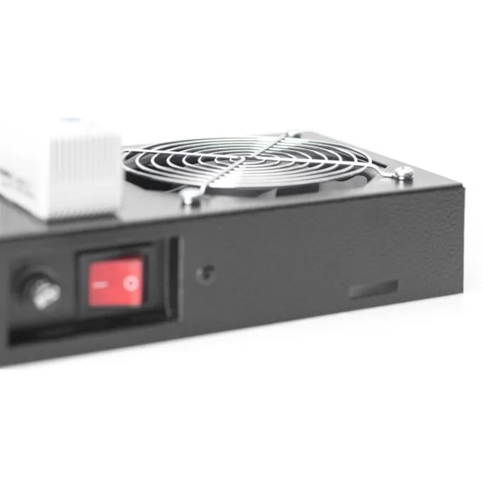 DIGITUS Roof Fan Unit for Wall-Mount Enclosure - 2 Fans - Black — image 2