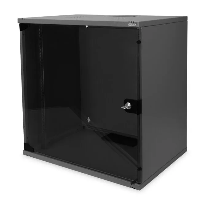 DIGITUS SOHO 12U Wall Mount Cabinet - 595x540x400 mm - Black — image 1