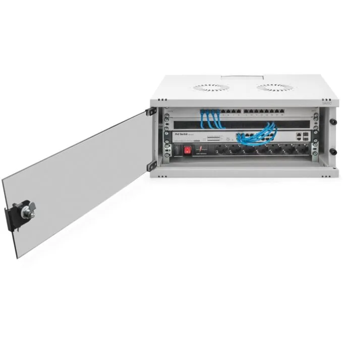 DIGITUS SOHO 4U Wall Mount Cabinet - 540x400x241 mm - Grey - Unmounted — image 9