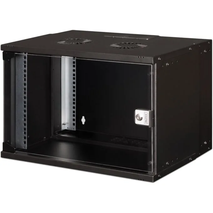 Digitus SOHO PRO 7U Wall-Mounted Enclosure - SOHO PRO - Black, 370x540x400 mm — image 1