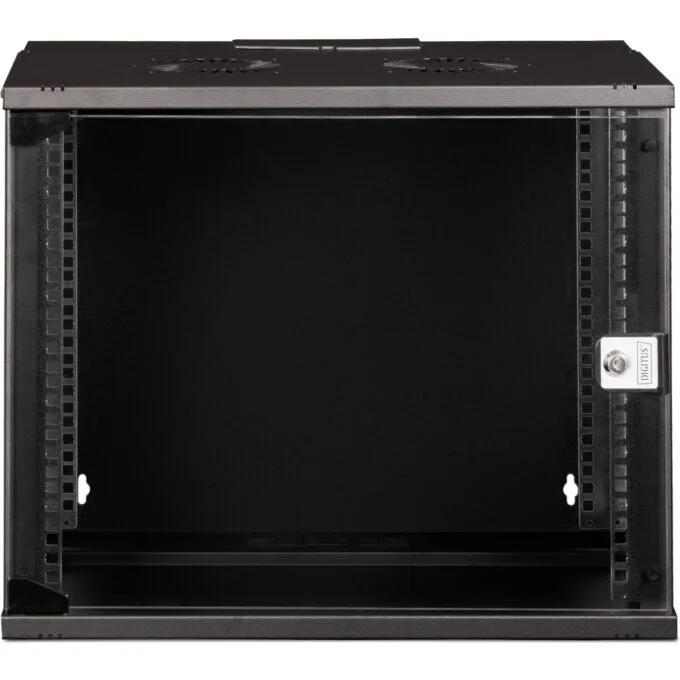 Digitus SOHO Pro Wall Mount Enclosure - SOHO PRO - Black, 9U, 460x540x400 mm, 19" — image 2