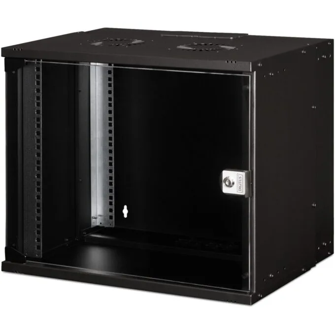 Digitus SOHO Pro Wall Mount Enclosure - SOHO PRO - Black, 9U, 460x540x400 mm, 19" — image 1