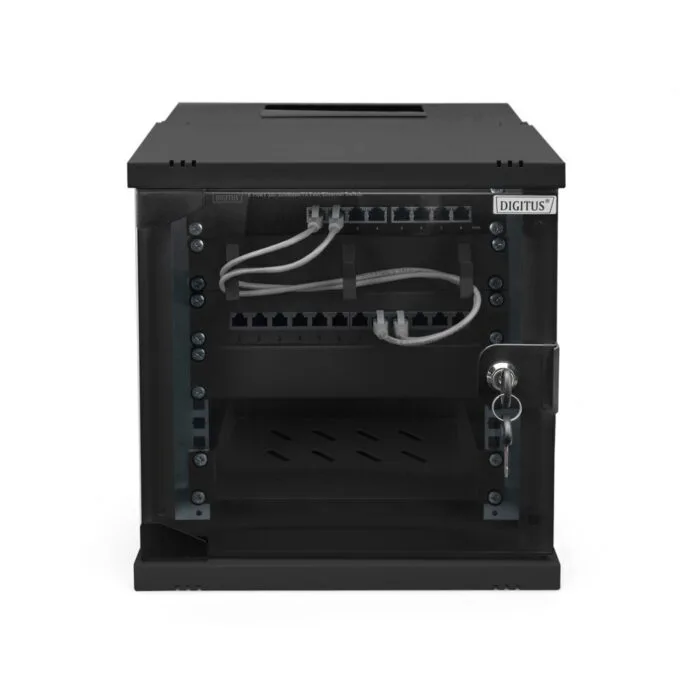 Digitus SOHO PRO Wall Mount Rack Enclosure - SOHO PRO - 6U, 325x315x300 mm, Black — image 9