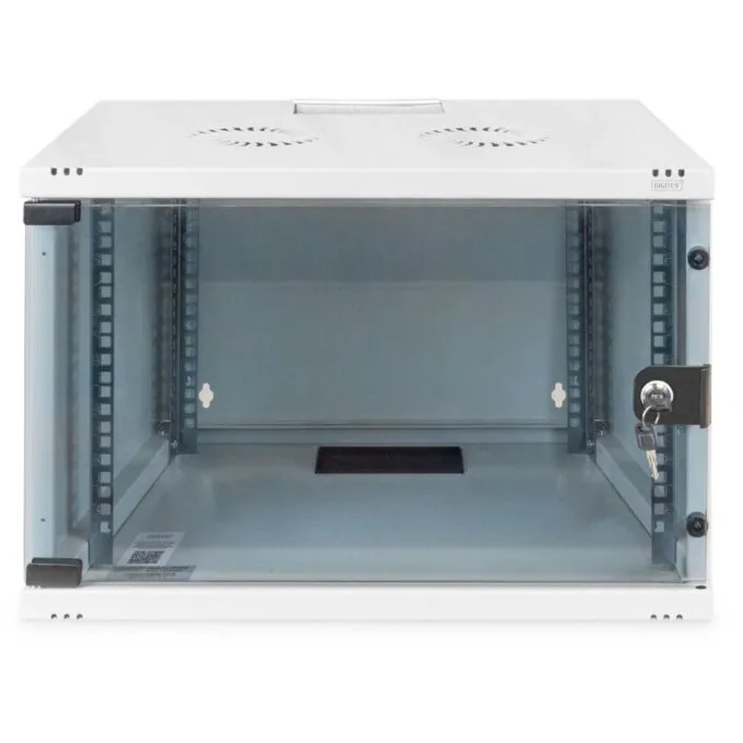Digitus SOHO Wall-Mount Cabinet 19" 7U 370x540x400mm Glass Door Grey (RAL 7035) Unassembled — image 4