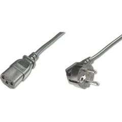 Digitus Str. Kaltgerätestecker Kabel 0.75m - Black, C13 to IEC C13, 250V 10A