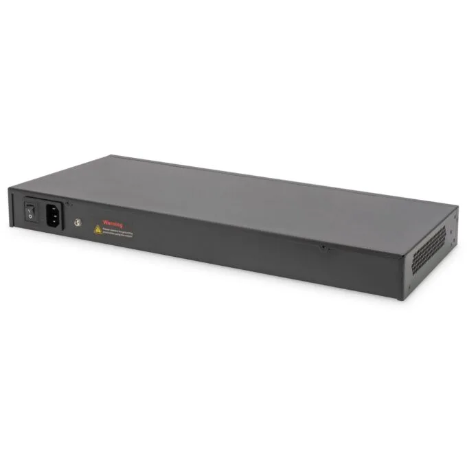 DIGITUS Switch 24-Port L2 Managed PoE Gigabit Ethernet - Black, 1U Rack-Mount — image 2