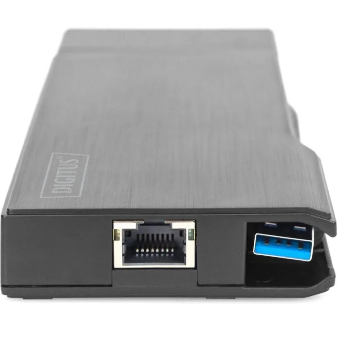 Digitus Travel Docking Station VGA/HDMI Grey - USB 3.2 Gen 1 Type-A, 2x USB-A, Gigabit Ethernet, MicroSD/SD — image 7