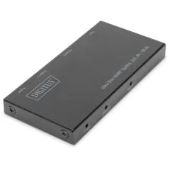 DIGITUS Ultra Slim HDMI Splitter - 1x2 - 4K 60 Hz, HDMI 1.4, Black, Metal