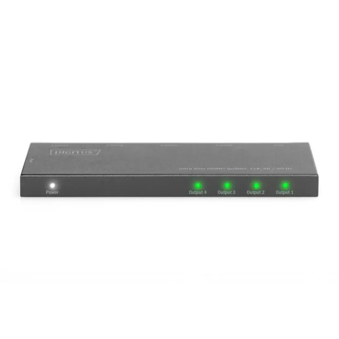 DIGITUS Ultra Slim HDMI Splitter - 1x4, 4K60 Hz, HDMI 1.4, Black — image 3