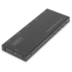 DIGITUS Ultra Slim HDMI Splitter - 1x4, 4K60 Hz, HDMI 1.4, Black