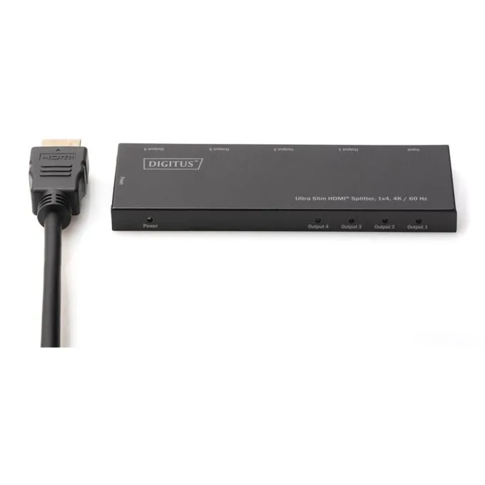 DIGITUS Ultra Slim HDMI Splitter - 1x4, 4K60 Hz, HDMI 1.4, Black — image 7