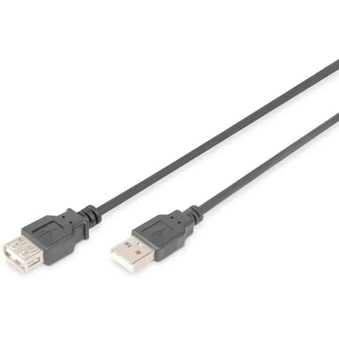 DIGITUS USB 2.0 Extension Cable Type A to Type A Black 1.8m — image 1