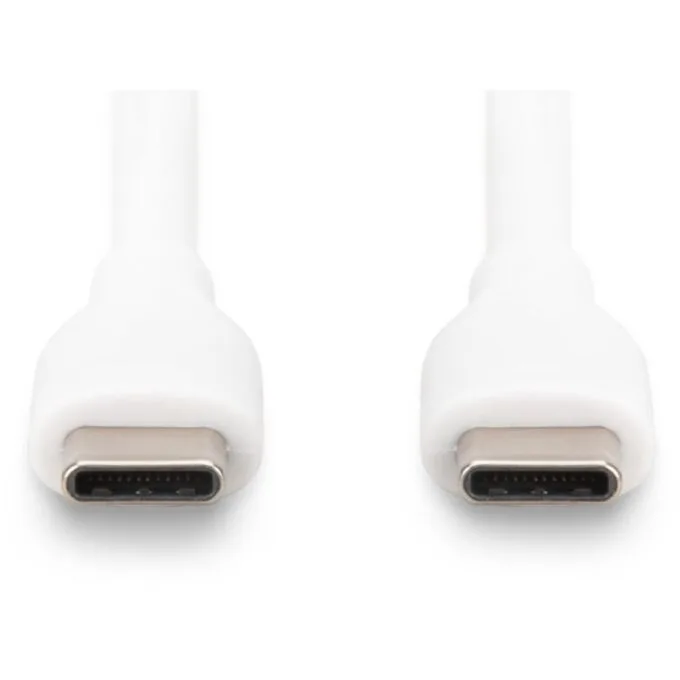 DIGITUS USB 2.0 Type-C to Type-C Cable - Silicone jacket, White, 0.5 m — image 2