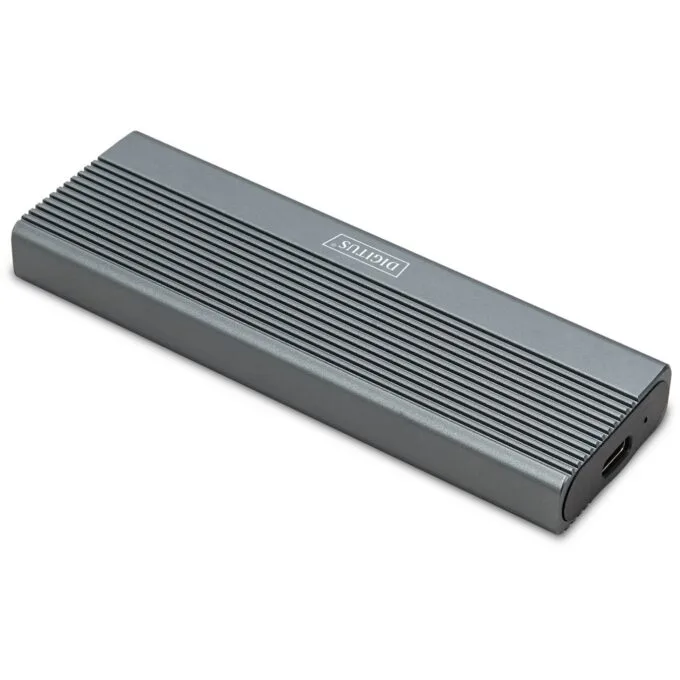DIGITUS USB 3.1 Gen2 NVMe M.2 + SATA SSD Enclosure - Aluminum — image 2