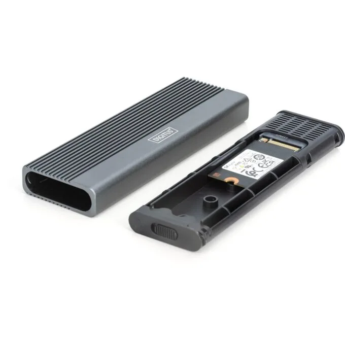 DIGITUS USB 3.1 Gen2 NVMe M.2 + SATA SSD Enclosure - Aluminum — image 4